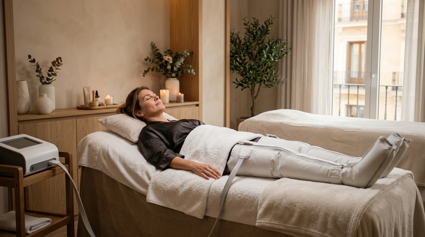 Presoterapia profesional drenaje linfático en Madrid Bienestar Chic