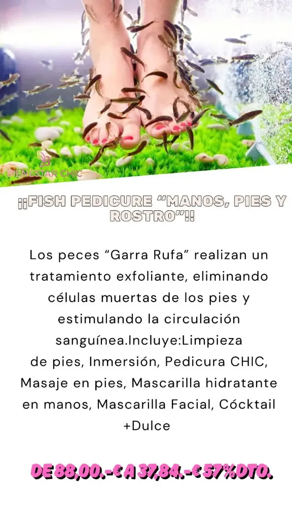 Fish Pedicure Manos Pies y Rostro