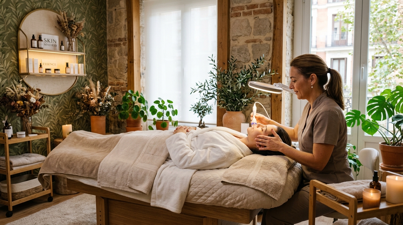 Limpieza facial Madrid cerca de mi ubicacion cabina Bienestar Chic