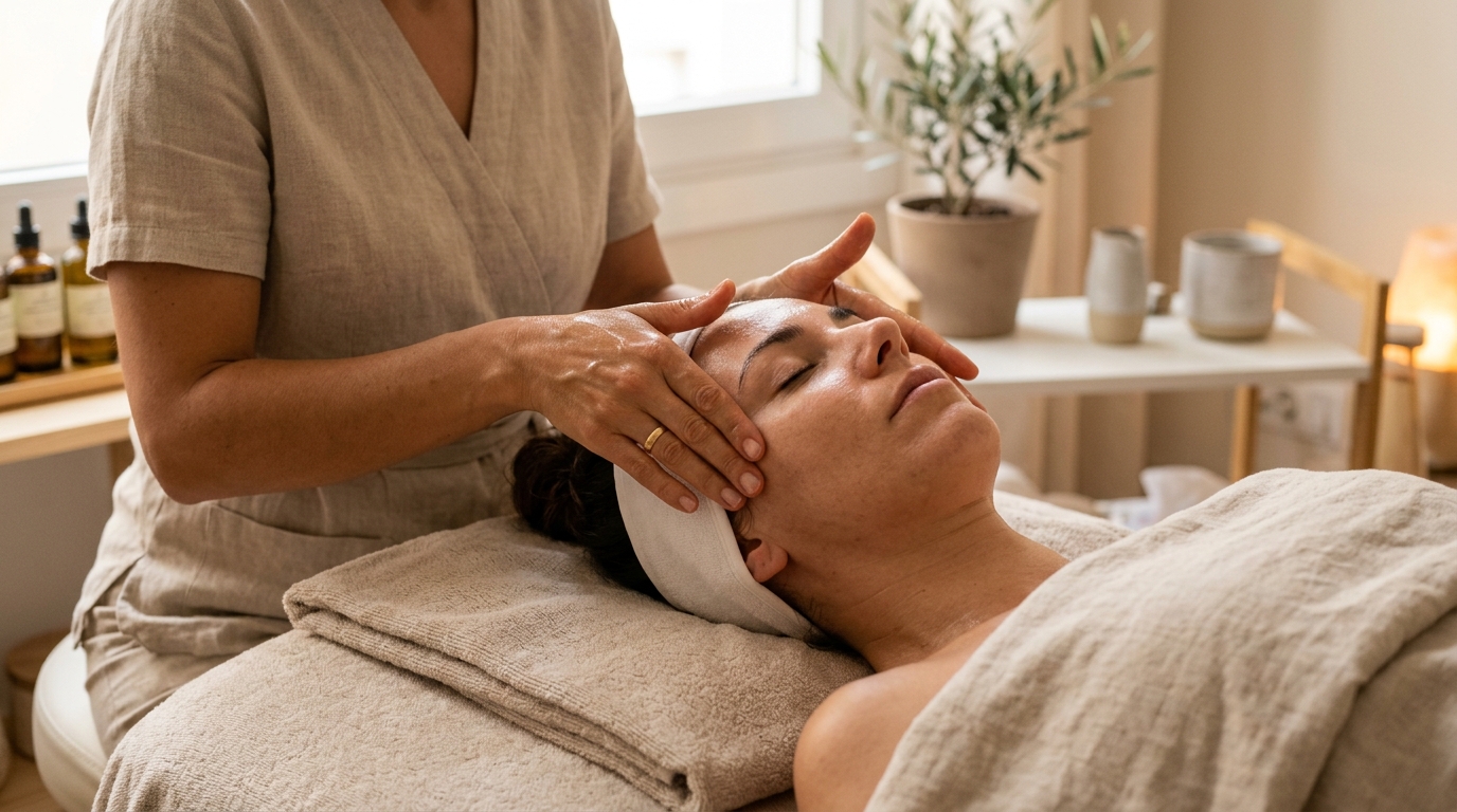 Masaje facial Kobido cerca de mi Madrid ubicacion cabina