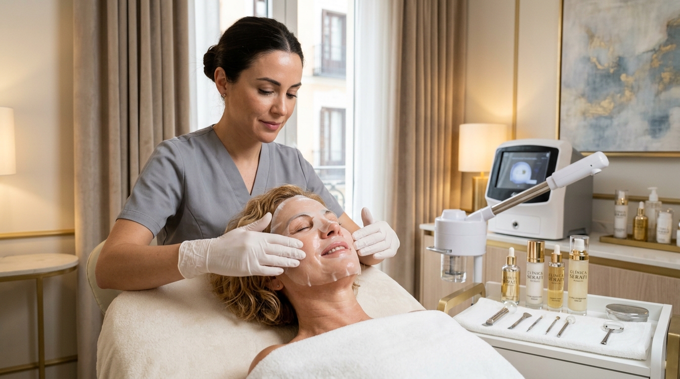 Tratamiento facial Madrid cabina estetica avanzada Bienestar Chic