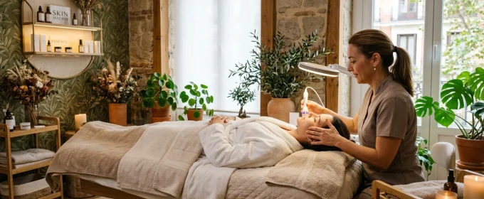 Limpieza facial Madrid cerca de mi en Calle Aviador Zorita 46