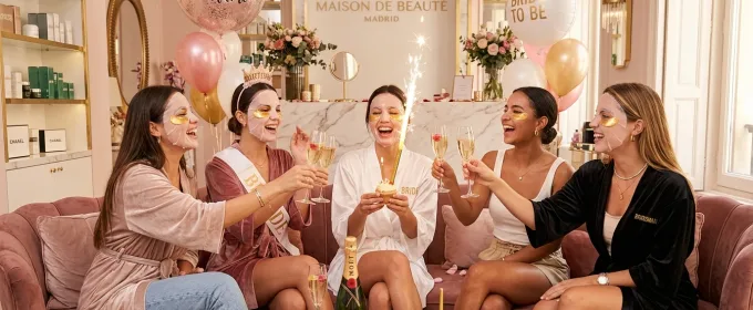 Beauty Party Madrid grupos personas en cabina privada exclusiva