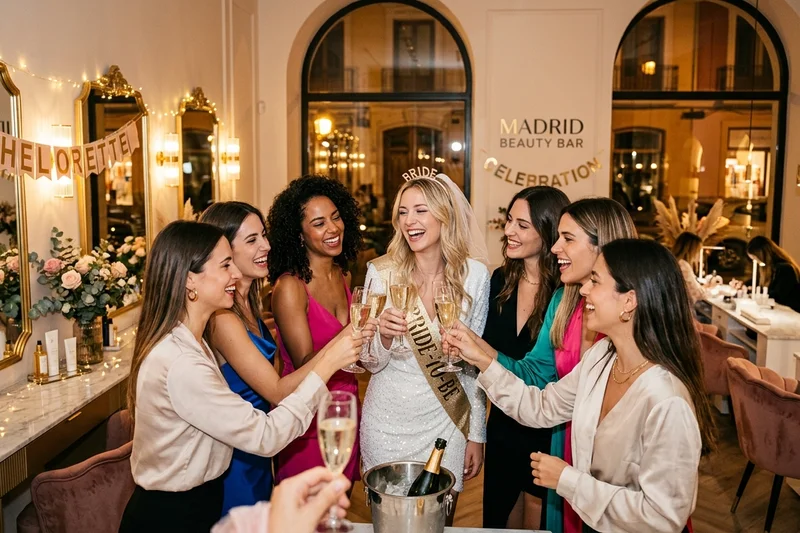 Brindis con Cava y Delicias Dulces en Beauty Party Madrid