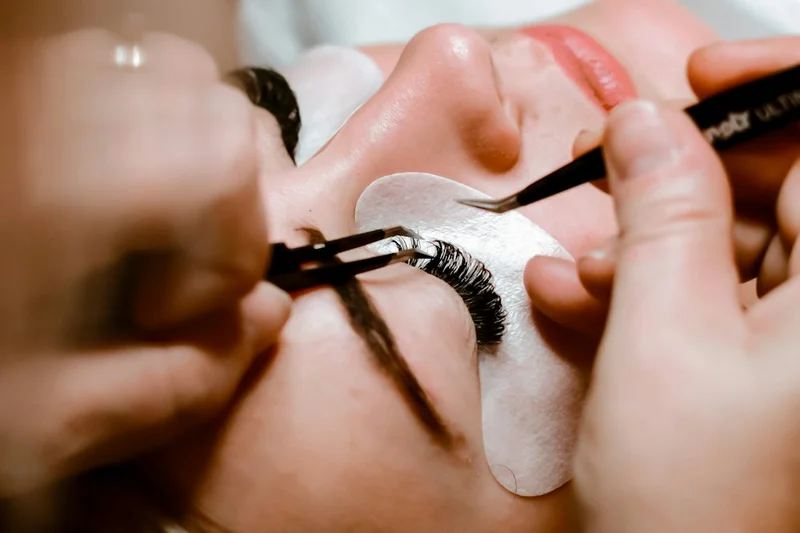 Pestañas de seda natural extensiones pelo a pelo